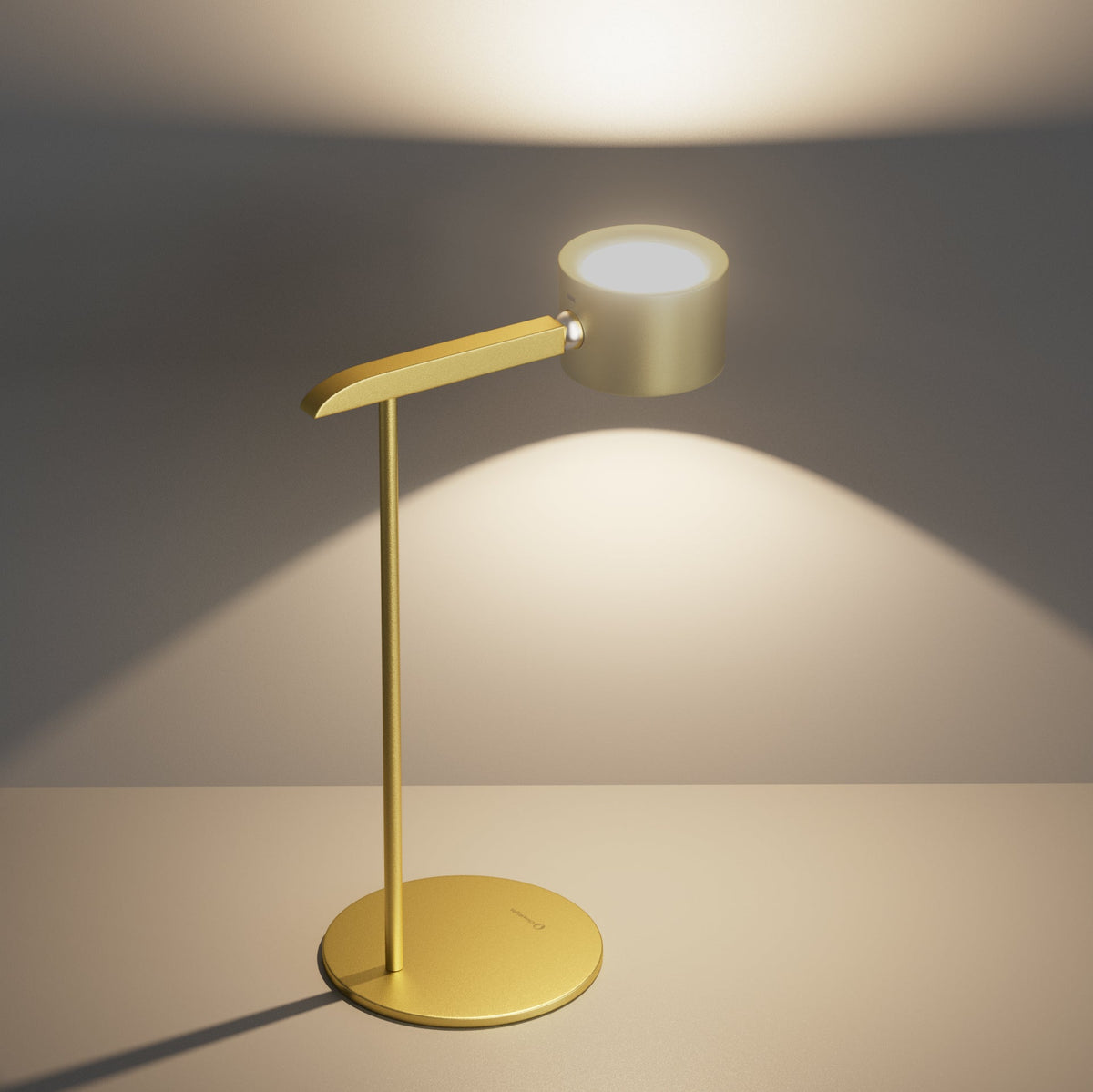 Desk Lamp Stand - Matte Gold
