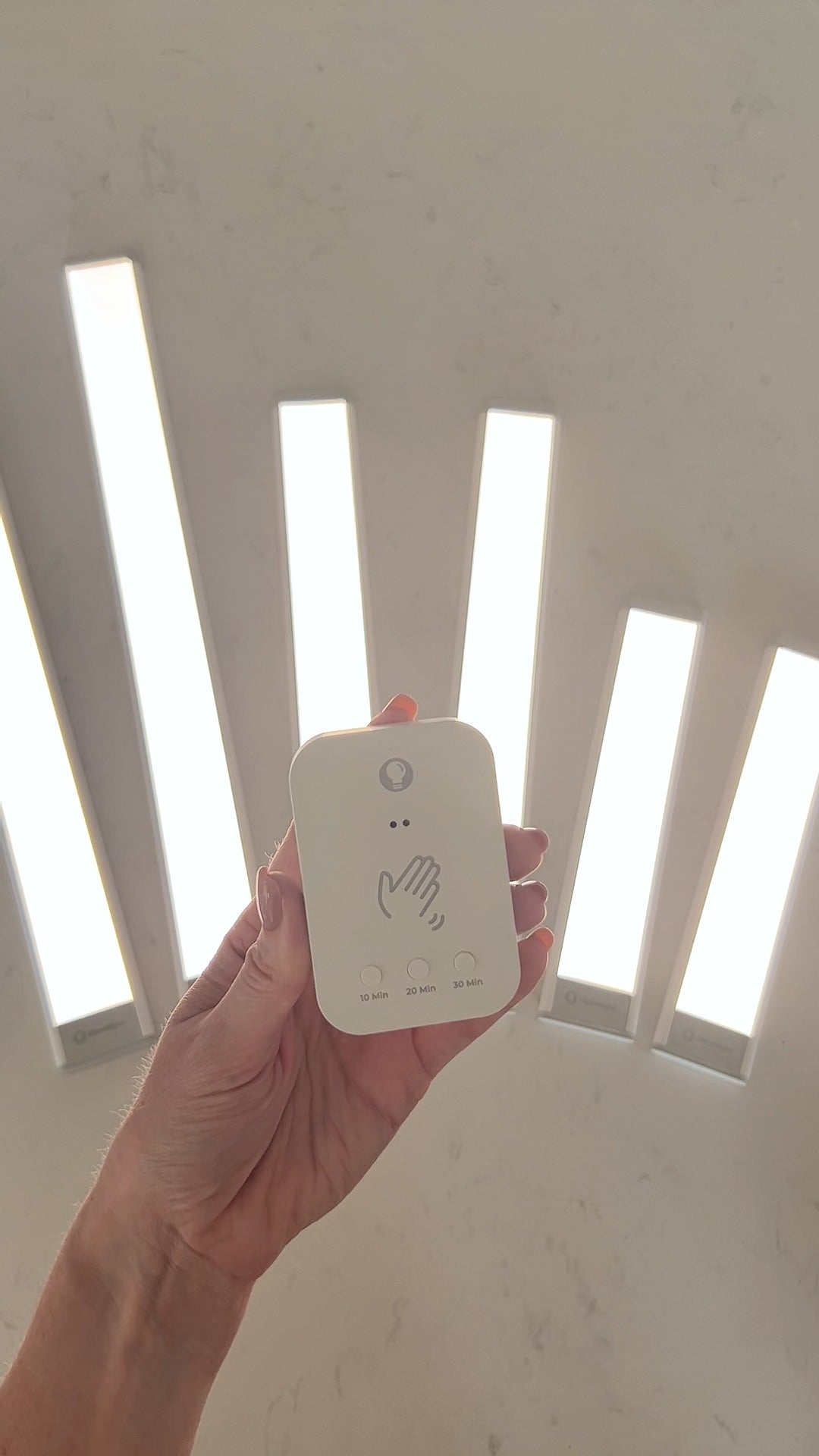 Instagram post with the caption: Say goodbye to shadows. ✨



Peel, stick, and link—no tools, no st...